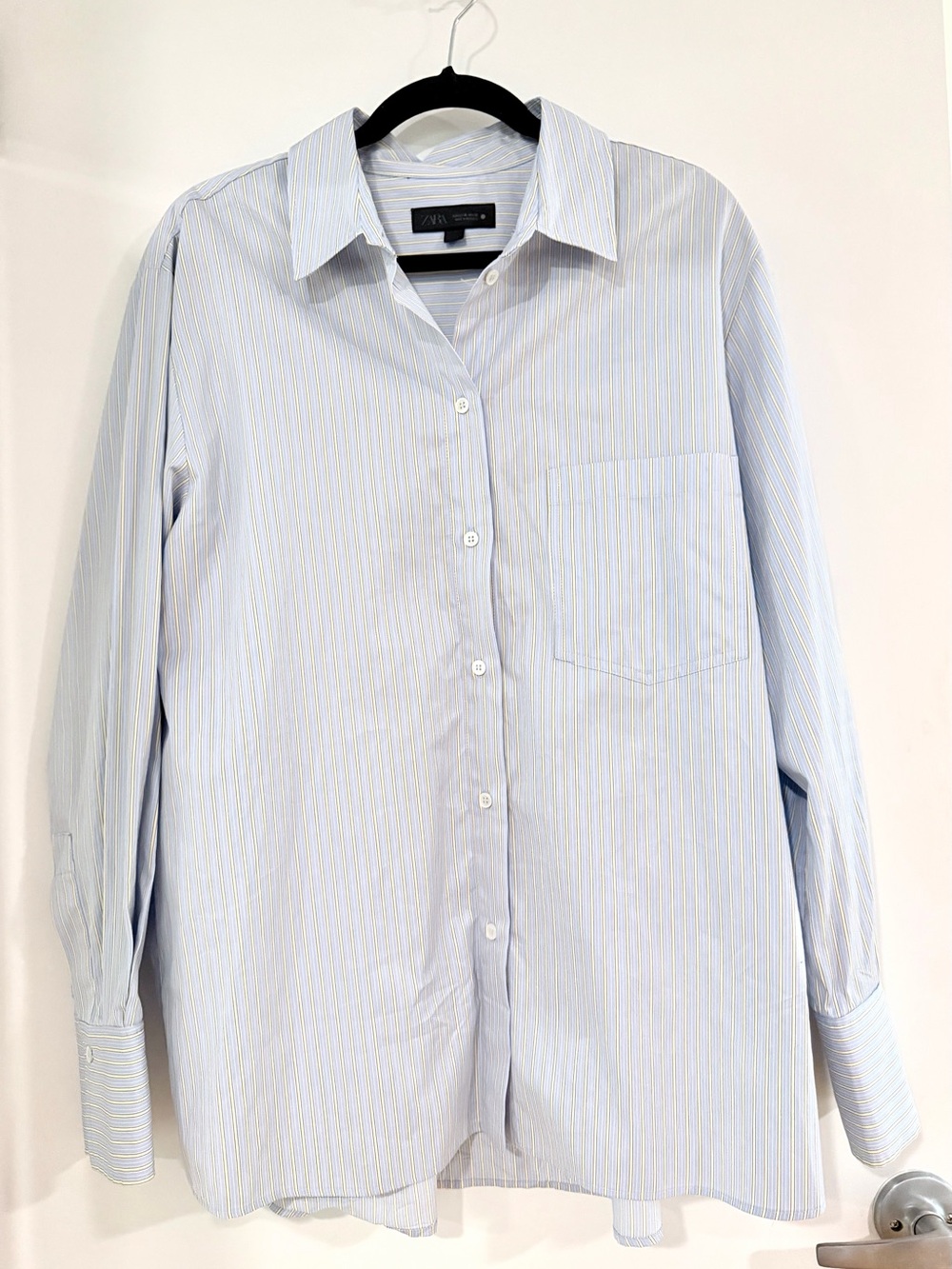 Zara Women’s Pin Striped Button-Down Shirt Size XL